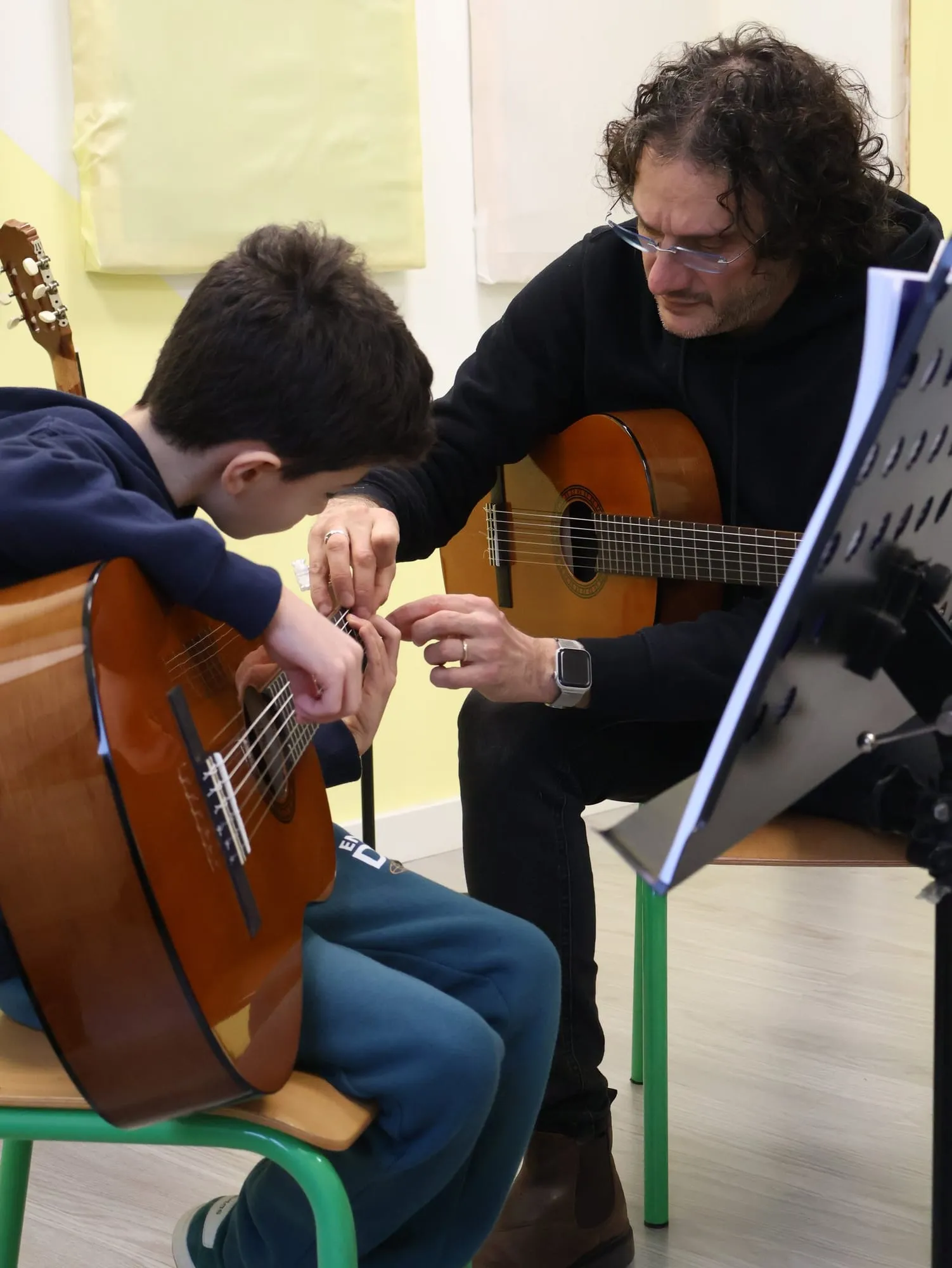 Una lezione di chitarra
